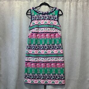 Talbots Multicolor Sleeveless Mini Dress‎ Womens Size 8